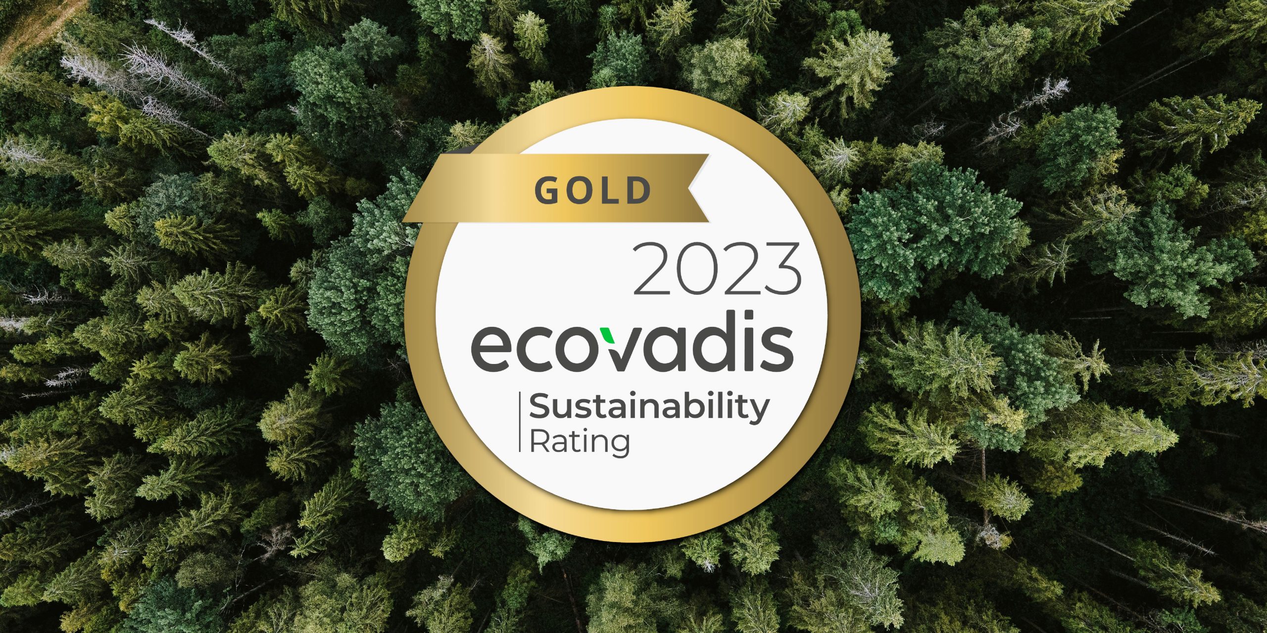 Ecovadis logo - Gold - 2023