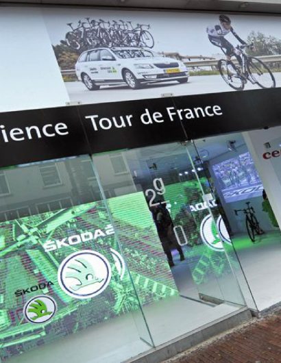 Narrowcasting - Digital Signage - Skoda Pop Up - Tour de France